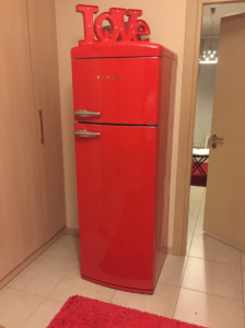 ikinci el vestel retro kırmızı buzdolabı