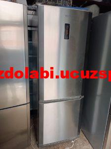 Dondurucu bölümün altta yeni model beko inox buzdolabı temiz kullanılmış
